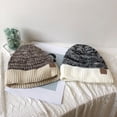 thumbnail image 4 of CSChome Men Winter Hat Winter Men Hat - Knitted Color Matching Elastic Non-Slip Windproof Cozy Thick Plush, 4 of 7