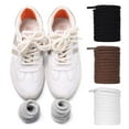 thumbnail image 3 of Fashion Board Shoes Shoestrings Drawstring Sneakers Laces Round Shoe Laces Linen Cotton ShoeLaces Bright Strings BEIGE 180CM, 3 of 8