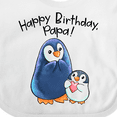 thumbnail image 4 of Inktastic Happy Birthday, Papa- Cute Penguins Boys or Girls Baby Bib, 4 of 4
