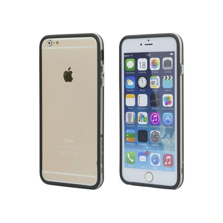 Monoprice PC+TPU Edge Bumper - Black For 5.5-inch iPhone 6 Plus and 6s Plus