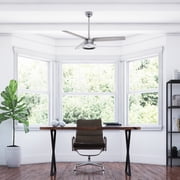 Prominence Home 52 Orbis Gun Metal Remote Control Ceiling Fan, 3 Blades, LED Ring
