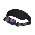 thumbnail image 3 of Easygdp Abstract Bright Pineapple Fruit Retro Stretchy Visor - Unisex Visor Hat for Men and Women, UPF 50 Sun Protection Visor, Ultra-Light, 3 of 8