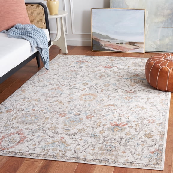 SAFAVIEH Cornelia Kalina Medallion Area Rug, Ivory/Multi, 5'3" x 7'6"