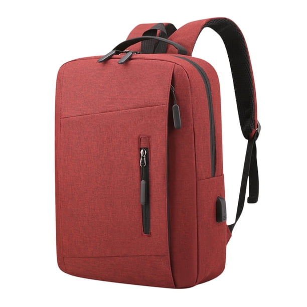 Mochila para hombre de 15,6 pulgadas con carga USB, impermeable, para ordenador portátil, informal, de negocios