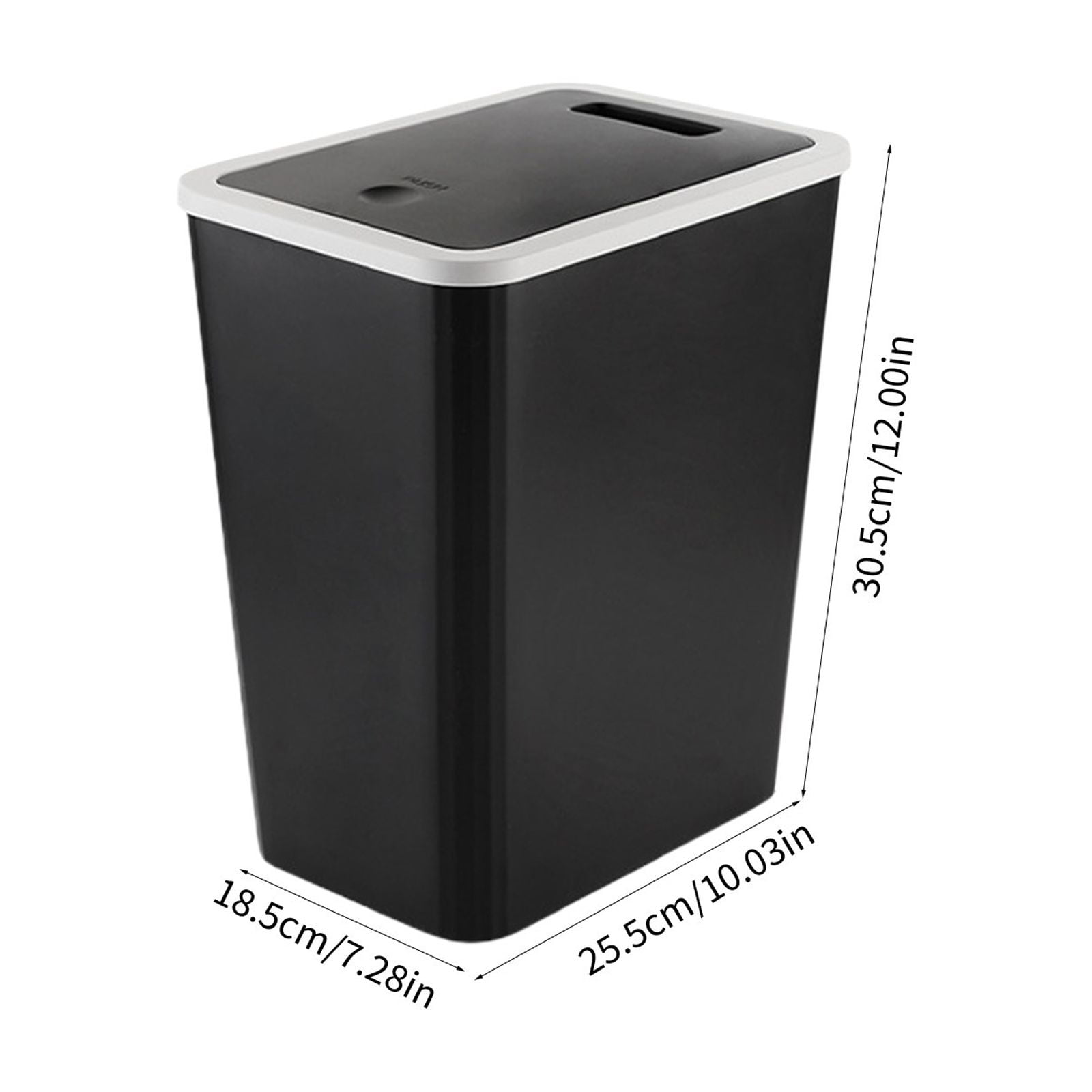 under $5 Fufafayo Office Trash Cans for Near Desk,Bedroom Cute Small Trash Can With Lid, Slim Bathroom Garbage Can,Plastic Pet/Dog Proof Trash Can,Slim Waste Basket for Room,Kitchen