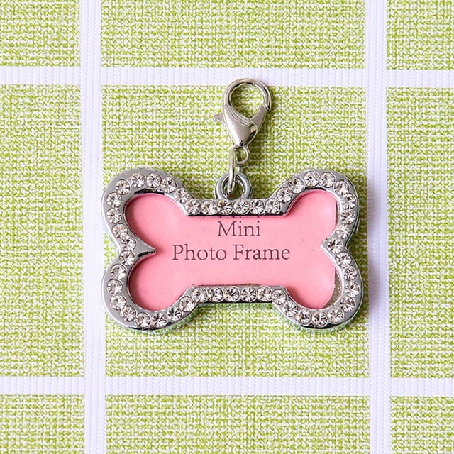TopLLC Colliers & Pendentifs DIY Pet Diamond Pendentif Nom Inscriptible Collier Accessoires Chien Tag Pendentif Pendentif Animal