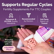 Conceive Plus Women's Fertility Support, Folic Acid, Biotin, L-Arginine and Taurine - 60 Capsules