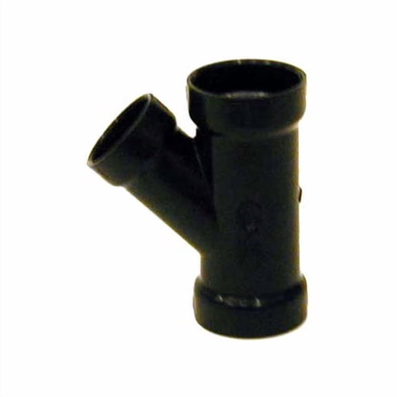 Ipex Reducing Wye Pipe Fitting - ABS, Black - 4 x 4 x 3 In