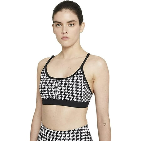 Nike Dri Fit Icon Clash Padded T-Back Light Support Sports Bra (Small) Black,White | Walmart Canada