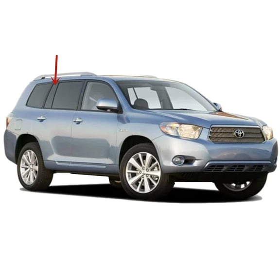 Passenger Right Side Rear Vent Window Vent Glass Compatible with Toyota Highlander 2008-2013 Models
