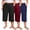 Set1, variant on Women Plus Size Pajama Pant Capri Printed Sleep Pant with Pockets 3-Pack