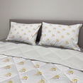 thumbnail image 2 of Angel Comforter & Sham Bedding Set, Cupid Pattern Amour Love Arrow Mythic Romance Angels, 3 pcs Duvet Set Microfiber Filling Quilt, 5 Sizes, Earth Yellow White Peach, by Ambesonne, 2 of 4