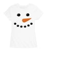 thumbnail image 2 of Instant Message - Snowman Face Big - Women's Short Sleeve Graphic T-Shirt, 2 of 6