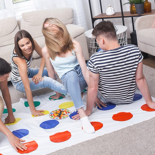 Juego De Torsión Juego de tapete para piso, el mejor juego de fiesta de regalo, aumenta la interacción familiar para adultos y niños