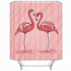 thumbnail image 1 of Cortina de Ducha ABPHQTO Dos Flamencos Rosados agua Estancada Sobre Animales 160x180 cm, 1 of 1