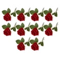 thumbnail image 2 of Advancent 10 flores artificiales para decoración de bodas, fáciles de limpiar, ecológicas, a precio asequible, flores artificiales para Decoración rojo brillante, 2 of 6
