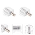 thumbnail image 1 of Phenofice 50Pcs Clear Shelf Brackets for Home Use Strong PVC and Stainless Steel Construction, 1 of 8