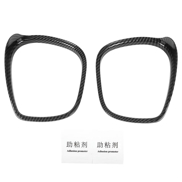 2 piezas espejo retrovisor protector contra la lluvia estilo fibra de carbono espejo lateral lluvia ceja reemplazo para Mustang Mach-E