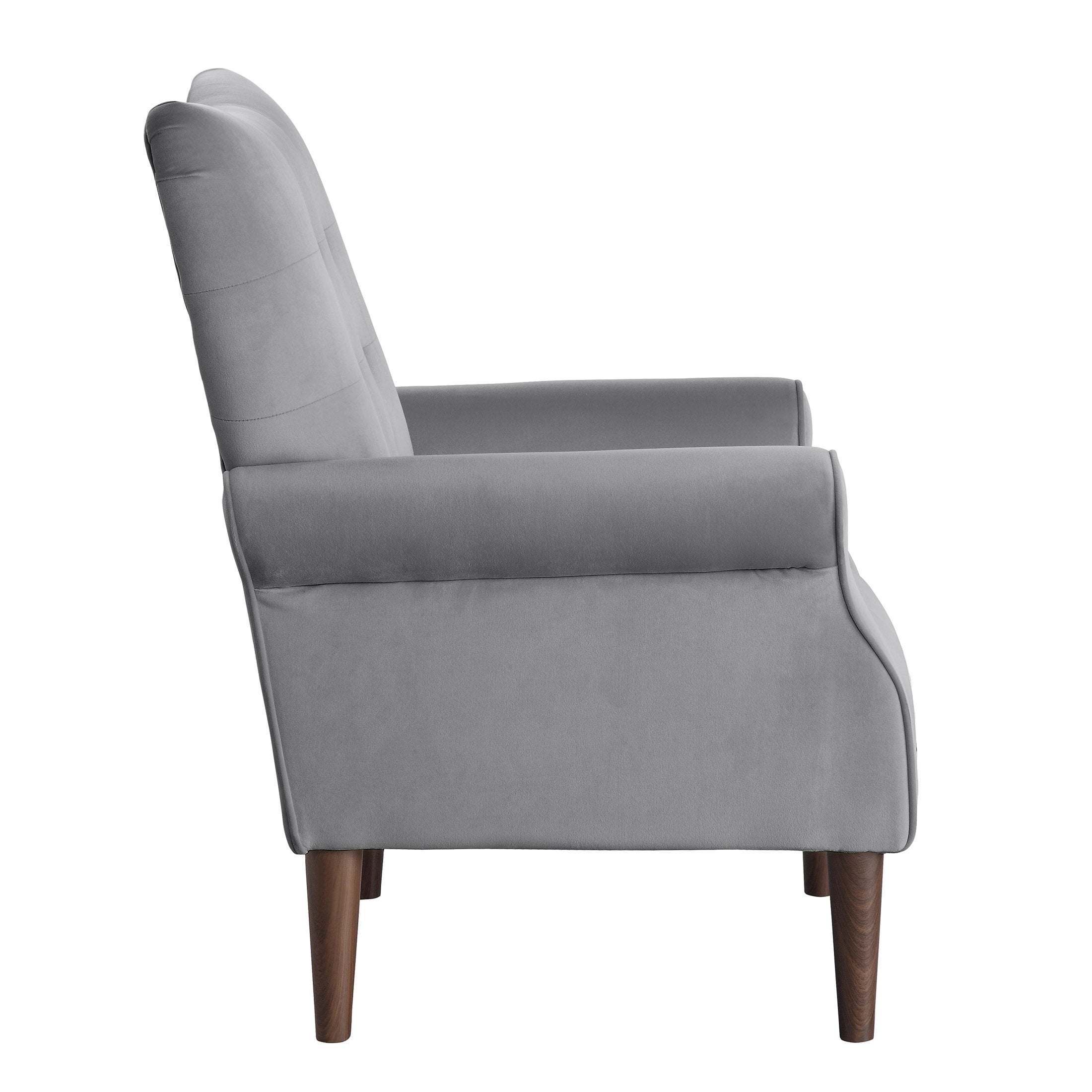 OakvillePark Primrose Wingback Chair, Dark Gray