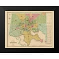 thumbnail image 2 of Lucas 18x15 Black Modern Framed Museum Art Print Titled - Baltimore Maryland - Lucas 1852, 2 of 5