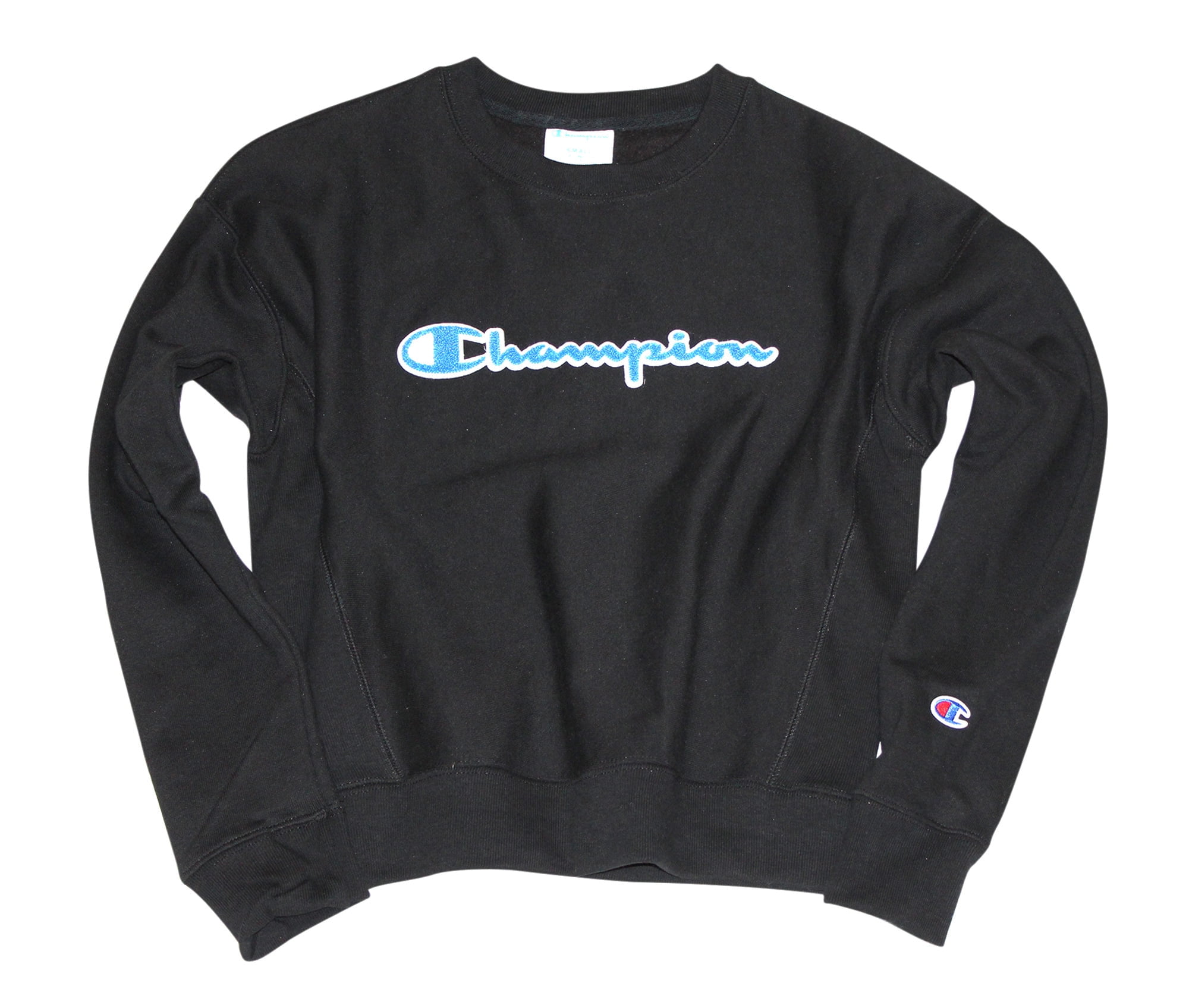 women's champion reverse weave chenille crew sweatshirt