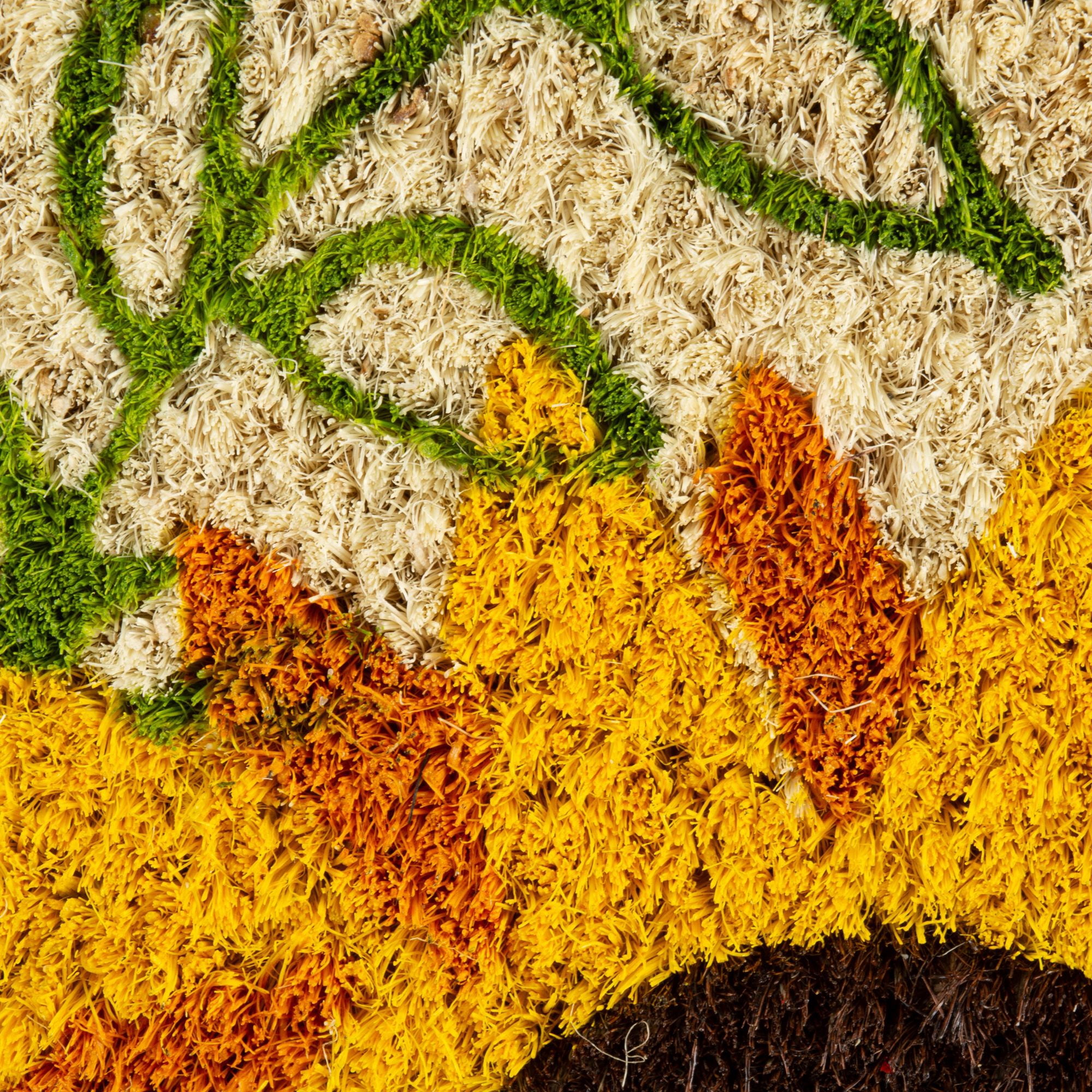 DII Natural Coir Doormat Outdoor Welcome Mat, 17x29", Sunflower