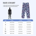 thumbnail image 4 of Hirioo flower Skull in starry sky for Men's PJ Pajama Pants Sleep Pants Men's Home Trousers with Pockets,S-3XL-Small, 4 of 6