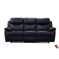 thumbnail image 4 of Levoluxe Ensemble de Canapé Inclinable 2 Pcs avec Coussin et Causeuse en Cuir (Gris), 4 of 21
