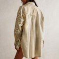 thumbnail image 5 of TKLPEHG Women Blouses Dressy Casual Lapel Button Shirt with Pocket Fashion Loose Long Sleeve T Shirt Solid Color Lightweight Comfy Fall Tops Pullover (Yellow,S), 5 of 8