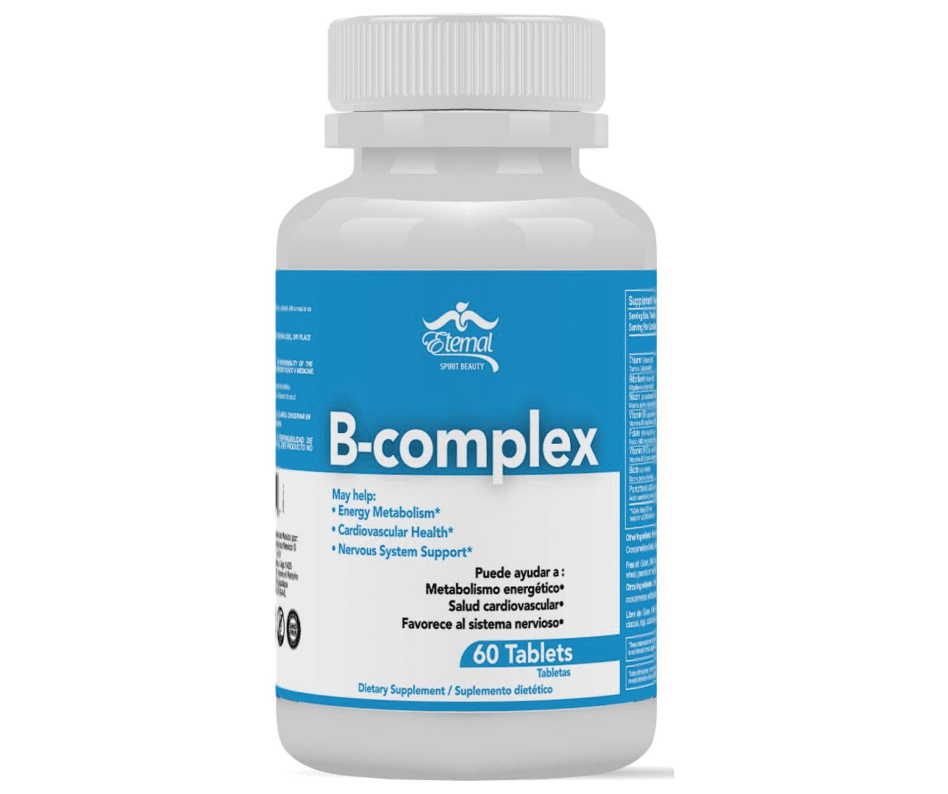Eternal B-Complex B1, B2, B3, B6, B12, 60 Tablets
