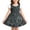 X205 Black, variant on Bysome Girls Dress First Day of School Cartoon Print Short Sleeve Crew Neck Dresses Back to School Soft Girls Dress Size 18-24 Months Black