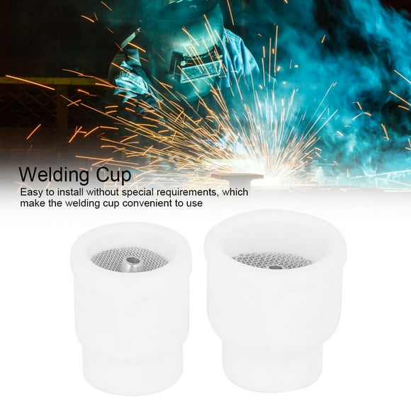 LHCER Tasse à Souder en Céramique, 2pcs Tasse à Souder en Céramique Set pour Wp17/18/26/9/20 Agon Arc Pistolet de Soudage 10 12 Outil Manuel, Tasse à Souder en Céramique