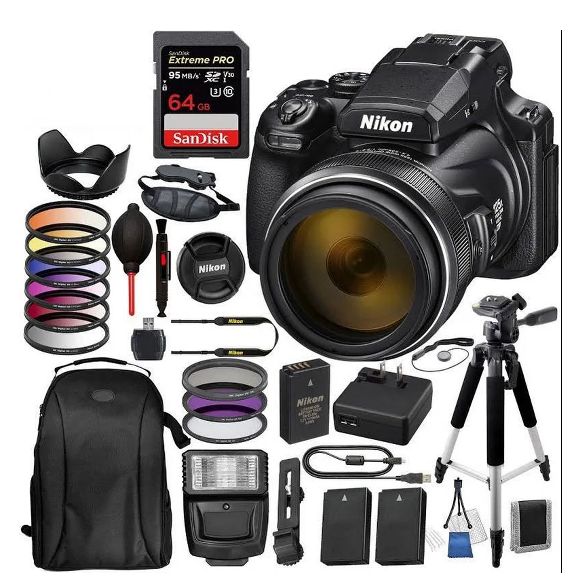 Nikon COOLPIX P1000 Digital Camera with Accessory Bundle - Walmart.com