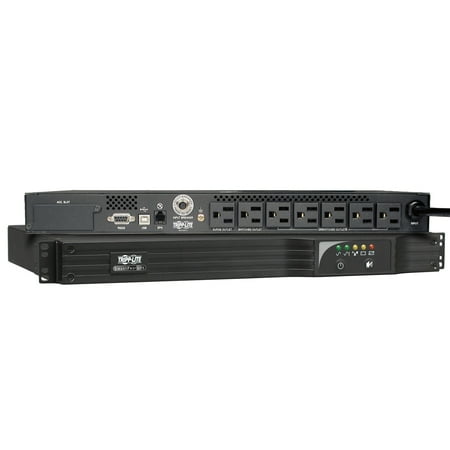 UPC: 0037332119247 | Tripp Lite SMART500RT1U 6-Outlet 500VA Rack/Tower AVR UPS System