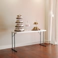 thumbnail image 4 of Flash Furniture Kathryn 5-Foot Granite White Plastic Folding Training Table, 4 of 18