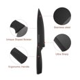 thumbnail image 3 of Kitchen Knife Set with Block, 6 Pcs Stainless Steel Chef Knife Set, Knife Block Set, Black, 3 of 6