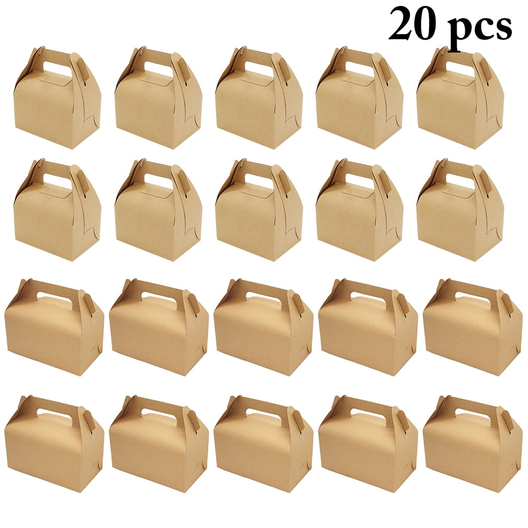20PCS Cake Boxes Collapsible Dessert Packaging Box Bakery Box with