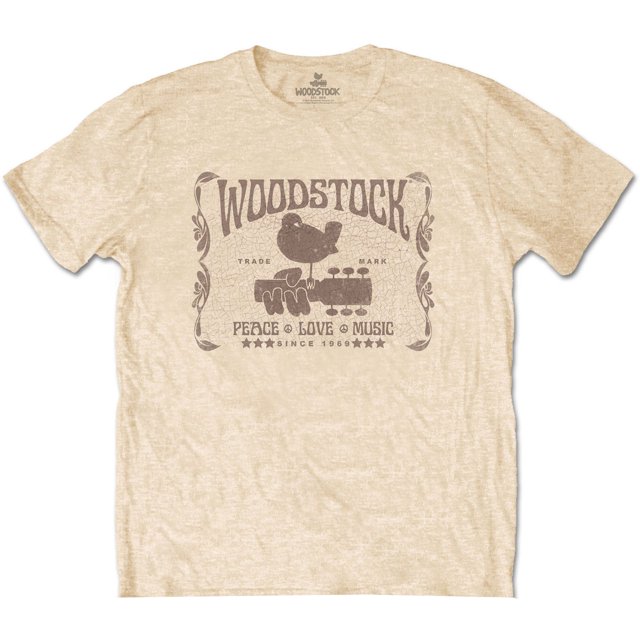 Woodstock - Camiseta Since 1969 de Algodón para Adultos Unisex (Oro de Vegas)