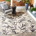 thumbnail image 2 of Safavieh Courtyard Alannis Botanical Indoor/Outdoor Area Rug, Beige/Anthracite, 4' x 5'7", 2 of 11
