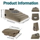 thumbnail image 2 of Almohada Inflable Wedge Almohada Ligera de Viaje Wedge Cama Wedge Reposapiernas Almohada de Cojín con Boquillas de Gran Calibre Almohada Ergonómica para Acampar Cuello Soporte Lumbar para Dormir Viaje, 2 of 8