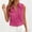 Hot Pink, variant on CYMMPU Plus Size Women's Henley Neck Tank Top, Round Neck Sleeveless Shirt with Button Placket & Side Drawstring, Casual Everyday Wear Purple XXL