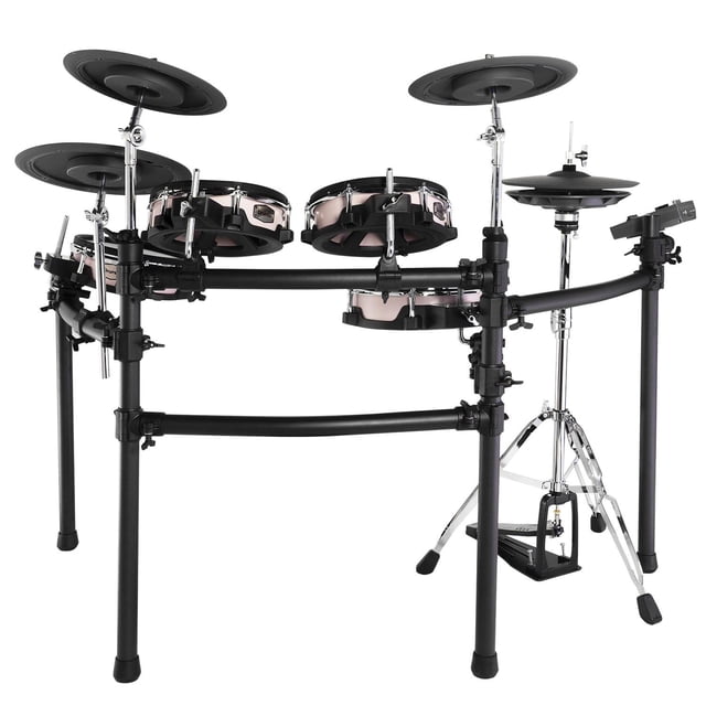 DRUMCO Set de Batería Electrónica 9 pzs Color Rosa TITANIUM II - PK DRUMCO