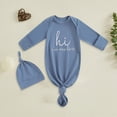thumbnail image 2 of CAUYDY Girl Sleepwear for Newborn Baby Long Sleeve Pjs for Boy Infant Clothing 3 6 9 12 18 24 Months Fall Winter Preemie Loungewear Sizes 0-3 Months,Blue, 2 of 4