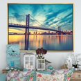 thumbnail image 5 of Design Art Ben Franklin Bridge in Philadelphia Framed Canvas Art Print, 5 of 5