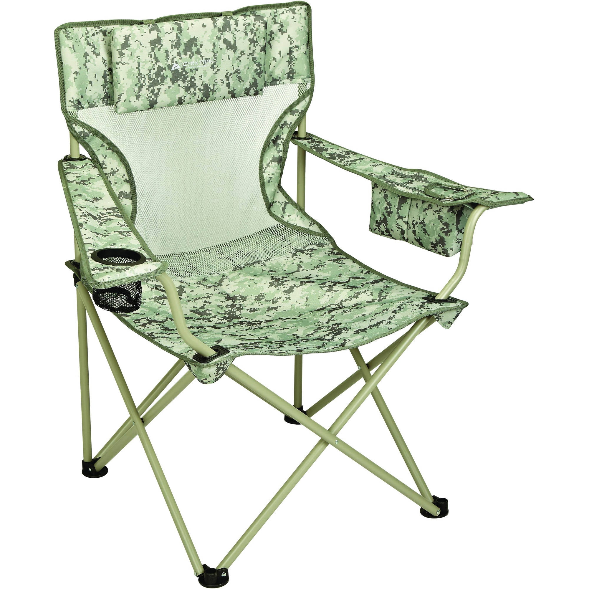 Ozark Trail Defender Digi Camo Quad Folding Camp Chair Walmart Com