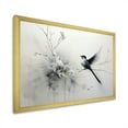 thumbnail image 2 of Designart "Minimalist Birds Of Paradise On Floral Limb IV" Birds Of Paradise Picture Framed Canvas Wall Art, 2 of 5