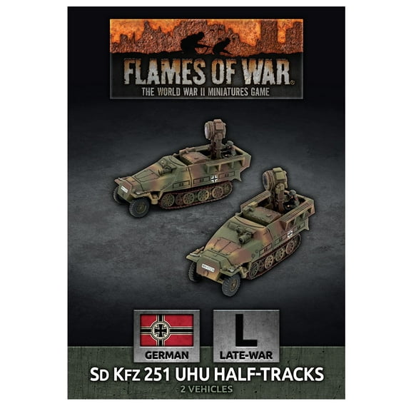 Battlefront Miniatures Sd Kfz 251 Uhu Half-Tracks New