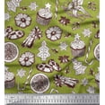 thumbnail image 3 of Soimoi polyester Crepe Fabric Spices,Cookies & Cupcake Food Print Fabric by the Yard 42 Inch Wide, 3 of 3