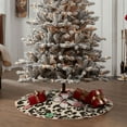 thumbnail image 6 of Kll Leopard Dots Christmas Tree Skirt 36",Party Decorations Farmhouse For Christmas Decorations Holiday Party, 6 of 8