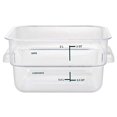 thumbnail image 6 of HUBERT® Food Storage Container 2 Qt Clear Plastic Storage Container - 7" L x 7" W x 31/2" D, 6 of 7